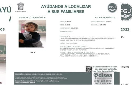 Localizan a pequeño extraviado en San Diego de los Padres, Toluca; buscan a sus familiares